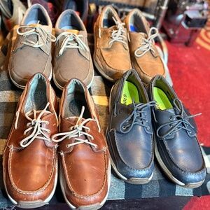 4 pair of Dunham Boat Shoes Men's Size 13